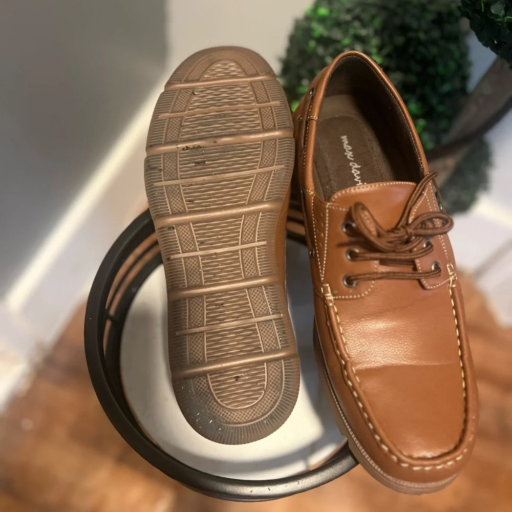 Classic Brown Leather Boat Shoes